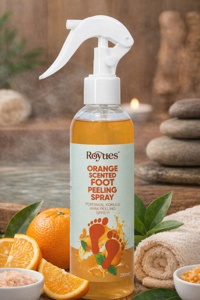 Royues Topuk Çatlak ve Ayak Bakım Peeling Spreyi - Koku Giderici ve Nemlendir...