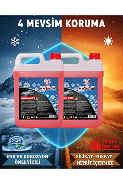 Kozalak Freyr 4 Mevsim -42 Organik Konsantre Kırmızı Antifriz 2x5 Lt (2 ADET)