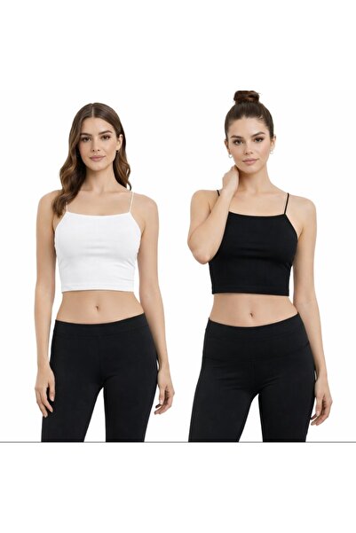 MODARENGİN 2 قطعة من الملابس الداخلية ذات الأشرطة الرفيعة (بويستر) - تصميم أن...