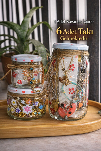 QERMA (M Boy En Az 6 Adet Takı)Takı Kavanozu Gold Sılver Karışık Pınterest Ka...