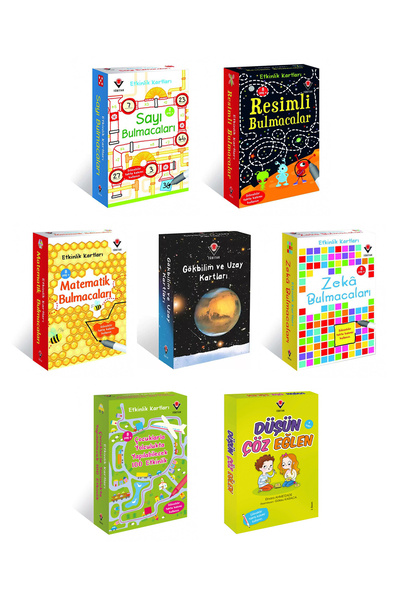 Tübitak Yayınları Etkinlik Kartları Zeka Bulmacaları Dinozorlar Matematik Bul...