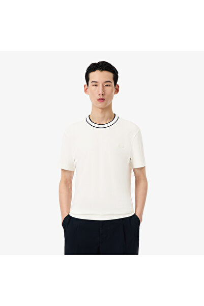 Lacoste Stretch Pique Stripe Collar T-shirt - TH8174-00-70V