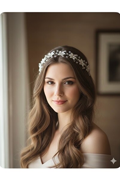 ASİMEL TASARIM Coroana miresei accesoriu pentru păr nuntă henna nunta logodna