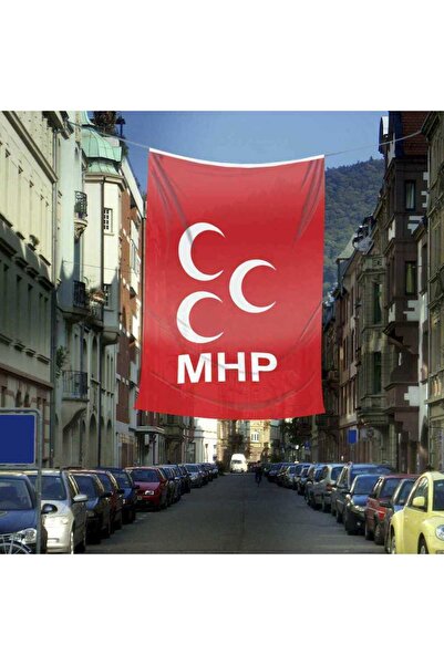 Genel Markalar Bozkurt Hilal Kırmızı Sancak Bayrak MHP Üç Hilal Sancağı (400x...