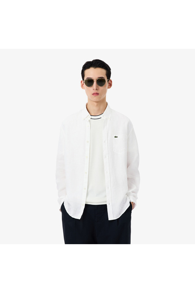 Lacoste قميص كتان بقصّة عادية - CH5692-00-001
