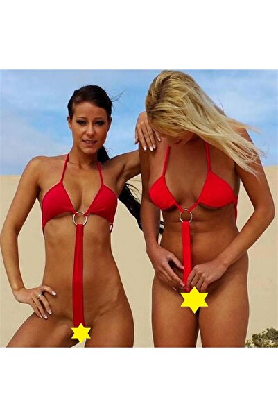 Hafif Giyim Fantezi Seksi Halka Detayli Mikro Body TP100930HF