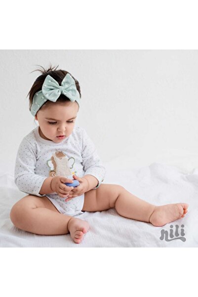 NiLi زي أطفال بنات بأكمام طويلة مع تطريز (بودي)