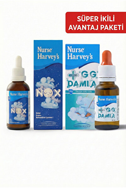 Nurse Harvey's Süper İkili Avantaj Paketi - GG Plus Damla + NOX Uyku Desteği