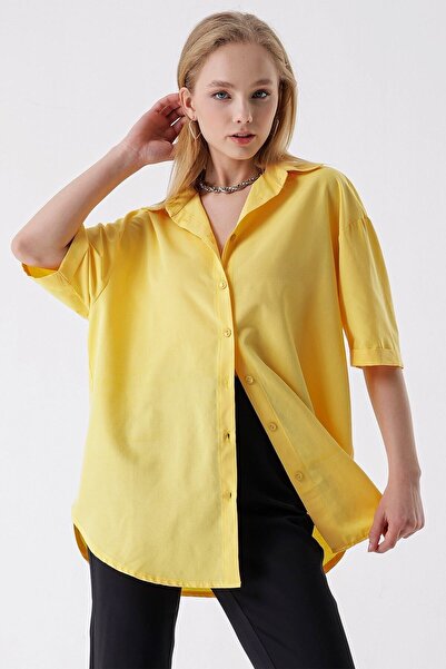 HAKKE Kısa Kollu Oversize GÖMLEK