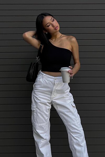 Seeh Cultură neagră pentru femei cu un singur umăr SH146