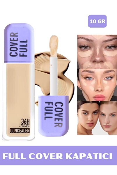 NUNUKO Full Cover Göz Altı Kapatıcısı - Çizgilere Dolma Yapmayan Uzun Süreli ...