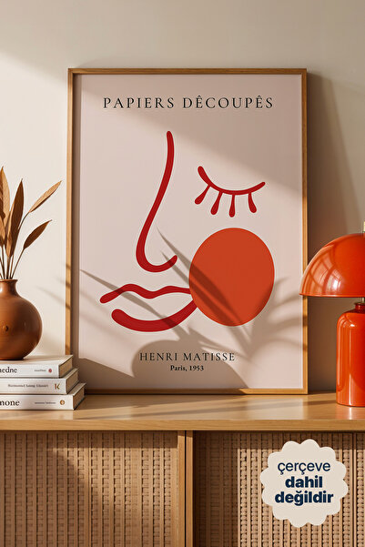 Persona Istanbul Henri Matisse "Papiers Découpés" 1953 - Minimalist Yüz Çizim...