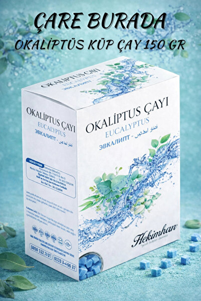 Hekimhan 3 Kutu Okaliptus Çayı Küp Şeker Şeklinde Okaliptus Çayı Kış Çayı Oka...