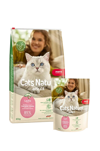 Mera Grain Free Fresh Meat Tahılsız Taze Somon Balıklı Kısır ve Yetişkin Kedi...