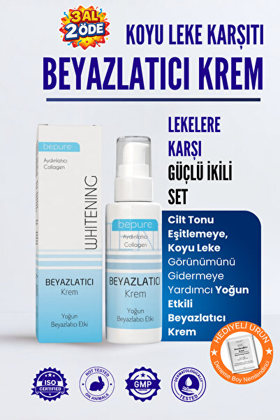 Bepure Beyazlatıcı Krem, Yüz, Vücut Ve Genital Bölge Için Leke Ve Kararma Gid...