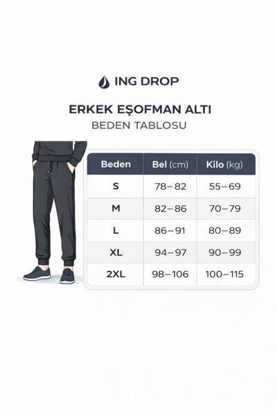 İng drop Tech Fleece Double Face Sweatpants Black