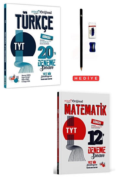 Orijinal Yayınları Mikro Orjinal Tyt Türkçe 20'Li ve Tyt Matematik 12'Li Dene...