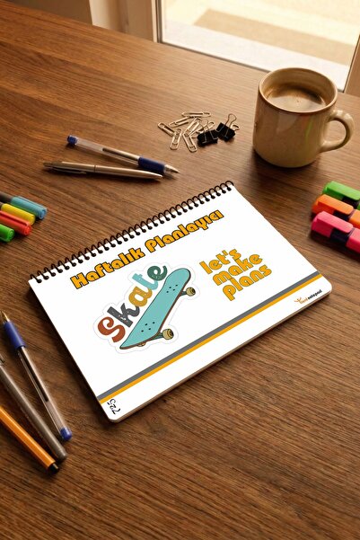 Tieni دفتر ملاحظات مخطط اسبوعي، مخطط اسبوعي، 14×20 سم، A5 50 ورقة 725 دينار