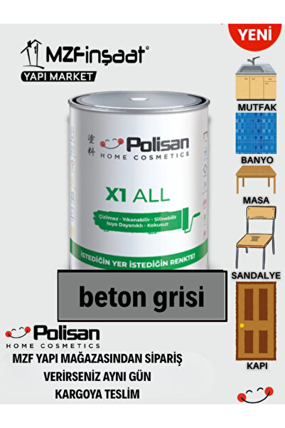 Polisan X1 All Yeni Nesil Dönüşüm Boyası Dolap-fayans-cam-plastik-ahşap-duvar...