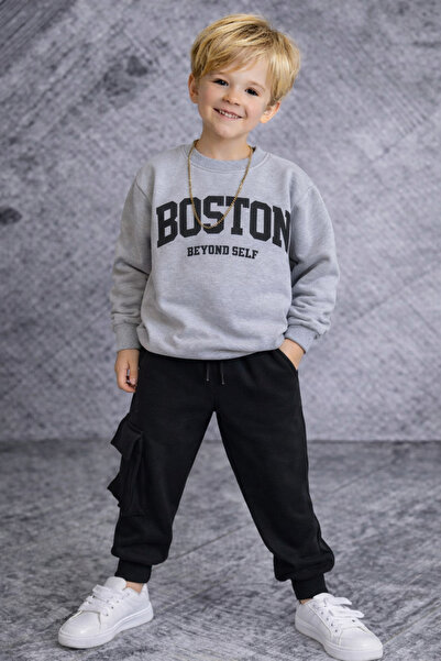 RAPAPA Set de trening pentru băieți, tricou piese, cu căptușeală din fleece “...