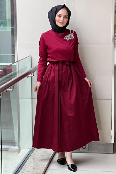 Missemramiss Taşl İşlemeli Comfort Elbise