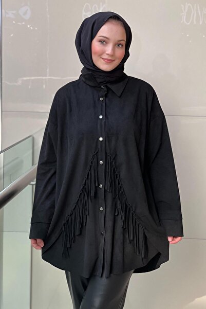 Ceremony Cămașă din piele intoarsa cu ciucuri