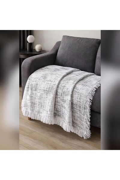 Bizdenuygunuyok 100% Cotton Sofa Cover Gray – Protective Cover That Covers th...