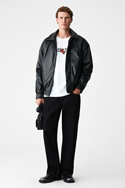 GRIMELANGE Ανδρικό μπλουζάκι DADOS στο στήθος και στην πλάτη με τύπωμα από 10...