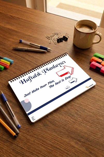 Tieni Blocnotes Planificator Săptămânal, Planificator Săptămânal, 14x20cm, A5...