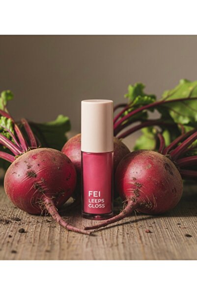 Fei Cosmetic %100 Doğal Dudak parlatıcısı Lip gloss,Dudak yağı,Organik pancar...