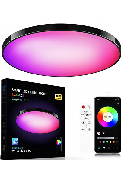 TnsAround Smart Led Ceiling Light, App Control/Voice Command/Switch, Power 30...