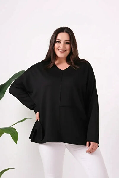 aytemas Loose Blouse with Stitched Front Pockets