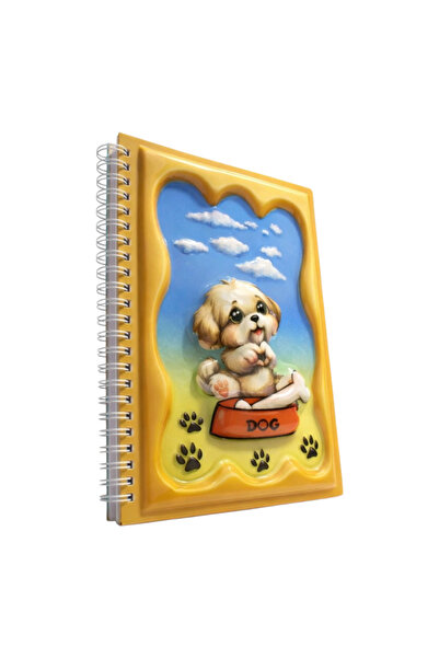 OMATEK SMART TECHNOLOGIES دفتر ملاحظات ثلاثي الأبعاد بتصميم الكلب اللطيف وآثا...