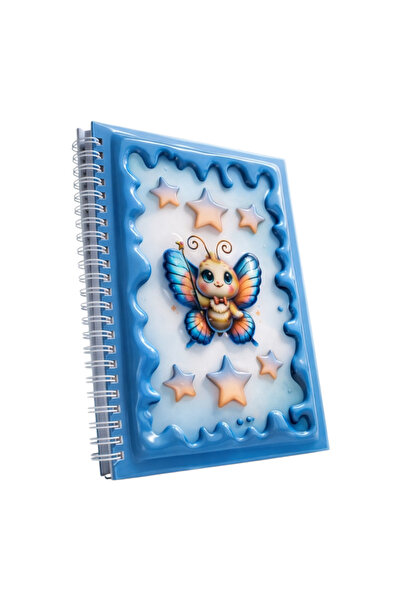 OMATEK SMART TECHNOLOGIES دفتر ملاحظات حلزوني ثلاثي الأبعاد من Kelebek Peri