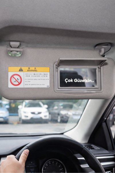 HAPPY NESSO Car Sun Visor Mirror Sticker “You Are so Beautiful…” |   Motive Edici Auto Accessory