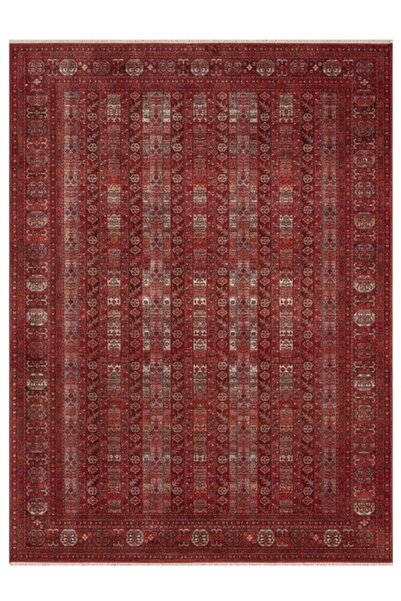 SEYRAN HALI Seyran Halı Asır 257 Bordo Etnik Vintage Saçaklı Karel Hali