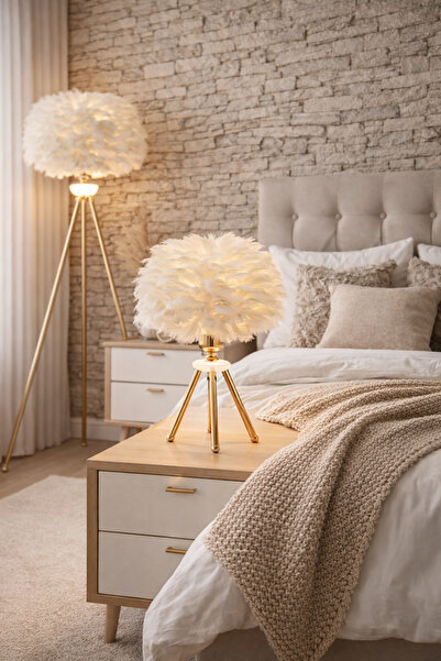 HubRom BELINAY 4109-1M-GDD Χρυσό Επιτραπέζιο Φωτιστικό 20x50 εκ. 1xE27 Μέγ. 60W