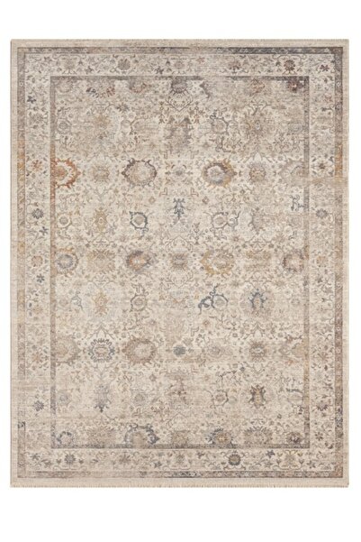 SEYRAN HALI Seyran Halı Asır 256 Krem Etnik Vintage Saçaklı Karel Hali