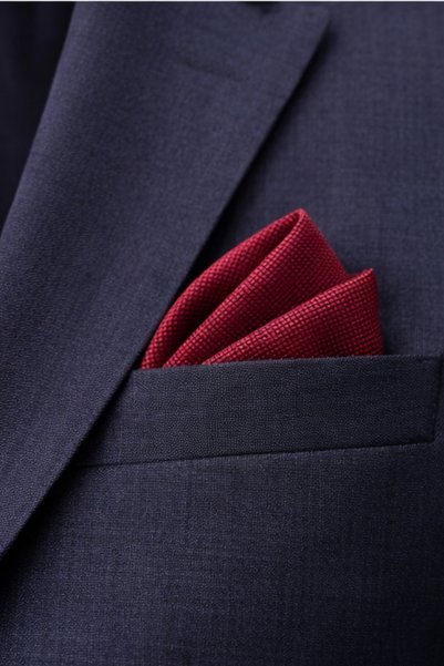 Gambocci Men's Burgundy Dobby Handkerchief Tie