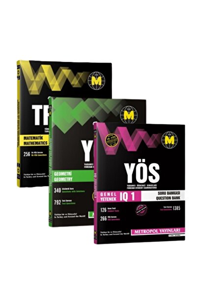 Metropol Yayınları Yeni Baskı -tr Yös Matematik-geometri-genel Yetenek (IQ) S...