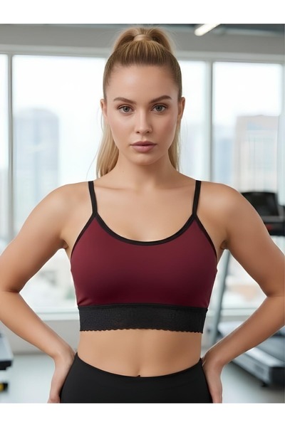 MİSTİRİK Μοντέλο Penitro με δαντέλα με λεπτομέρεια στην πλάτη, αθλητικό μπουσ...