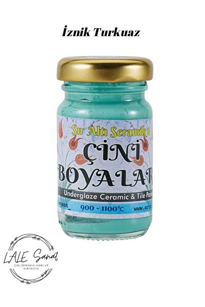 ArtElegant Iznik Turkuaz Sıraltı Çini Boyası 80gr(YALNIZ ÇİNİ BOYAMADA KULLAN...