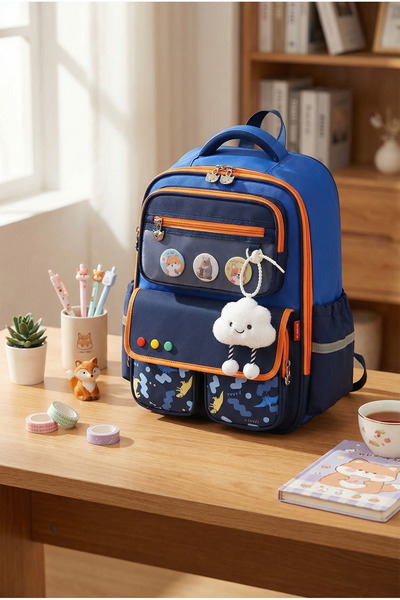 roys joys Coby Imported Imported Ergonomic Backpack School Bag with Cute Acce...