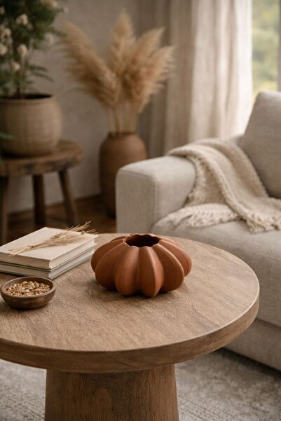 Şirin 3D Tasarım 3’lü Dekoratif Mumluk Seti | Kahverengi Bej Hardal Sarısı | ...