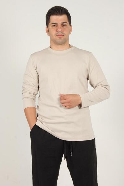 Mckanzie 5074-1 سترة ريبانا كاملة التفصيل بياقة دائرية