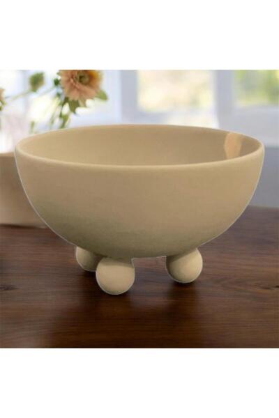 By Ari Ev Dekorasyon YUVARLAK SERAMİK İSKANDİNAV TARZI VAZO VZ322-7