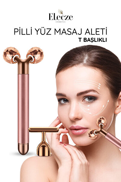Elecze cosmetıcs Pilli Titreşimli Yüz ve Gıdı Toparlayıcı Masaj Aleti – T Baş...