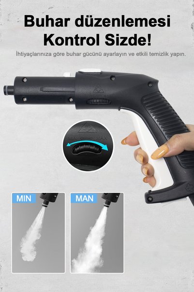 RİOMİ HN004 Çok Fonksiyonlu Buharlı Temizlik Makinası - Buharlı Temizleyici