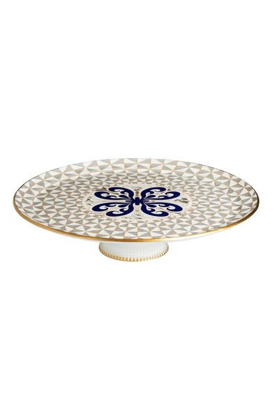 HIC Glass Cake Plate With Base Size 32 Cm