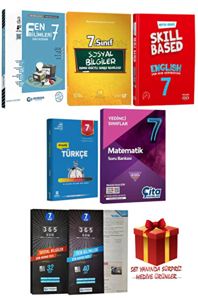 Gezegen Yayıncılık 7. Sınıf Seti: Türkçe+Matematik+Fen Bilimleri+Sosyal Bilim...